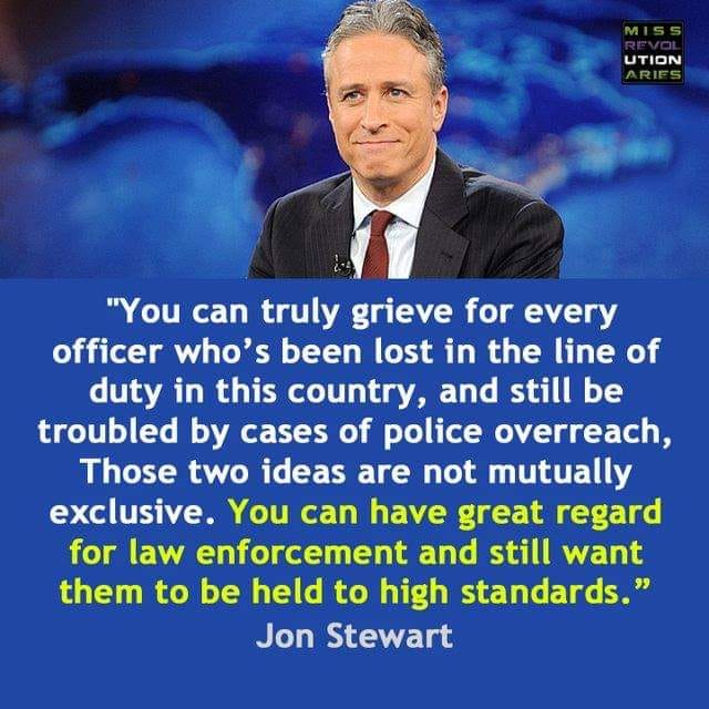 High Quality Jon Stewart quote police officers Blank Meme Template