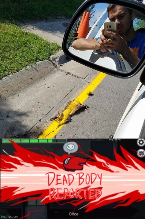 Dead Body on the road?! | image tagged in dead body reported,you had one job,funny,memes,street,modern problems require modern solutions | made w/ Imgflip meme maker