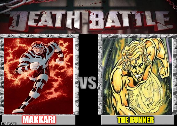 death battle | MAKKARI; THE RUNNER | image tagged in death battle | made w/ Imgflip meme maker