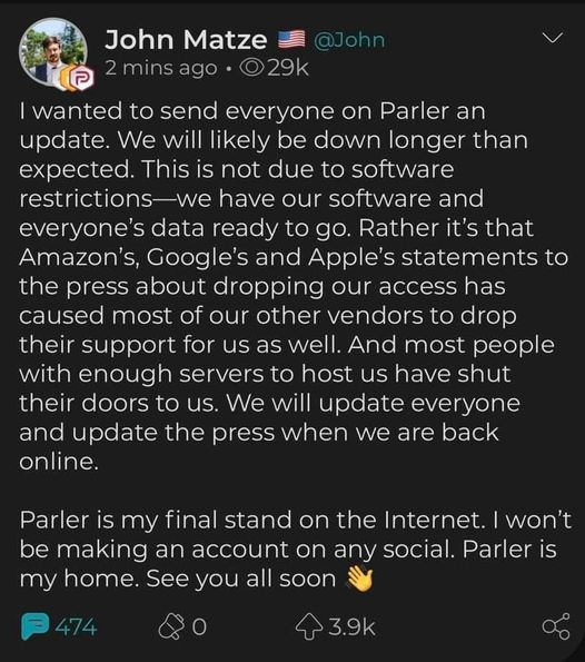 Parler John Matze Blank Meme Template