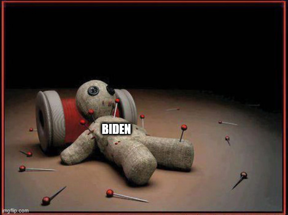 Voodoo Doll | BIDEN | image tagged in voodoo doll | made w/ Imgflip meme maker