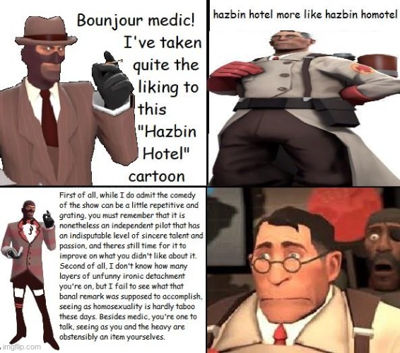 spy spits dem facts | image tagged in tf2,spy | made w/ Imgflip meme maker