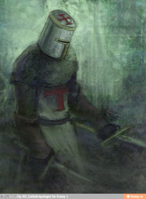 Sad Crusader | image tagged in sad crusader | made w/ Imgflip meme maker