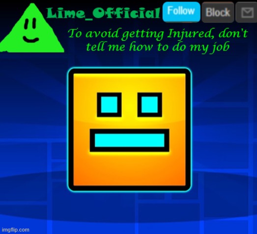 Lime_Official Announcement Template Blank Meme Template