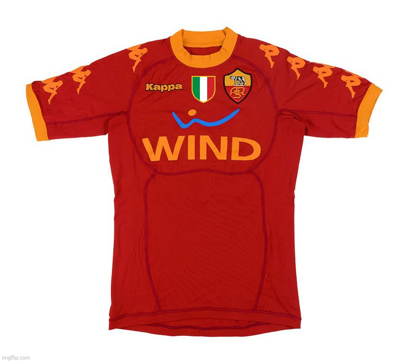 AS Roma jersey 2010-2011 but if Roma didn't lose to Sampdoria last season | image tagged in memes,as roma | made w/ Imgflip meme maker