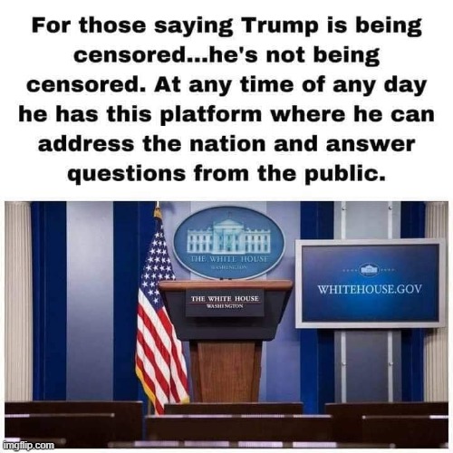 nono u dont get it the fakenewsmedia asking question he doesnt wanna hear is a violation of his rights maga | image tagged in trump censored,censorship,censored,donald trump is an idiot,maga,free speech | made w/ Imgflip meme maker