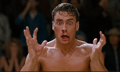 High Quality JCVD reacts Blank Meme Template