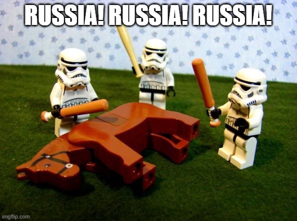 beating dead horse stormtroopers | RUSSIA! RUSSIA! RUSSIA! | image tagged in beating dead horse stormtroopers | made w/ Imgflip meme maker