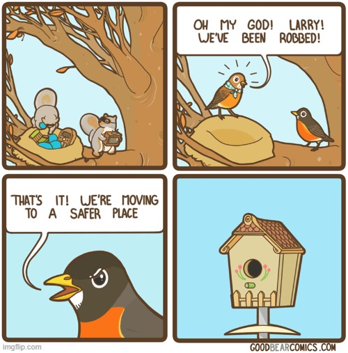 Movin' on up!!! | image tagged in comics/cartoons,comics,robbed robins | made w/ Imgflip meme maker