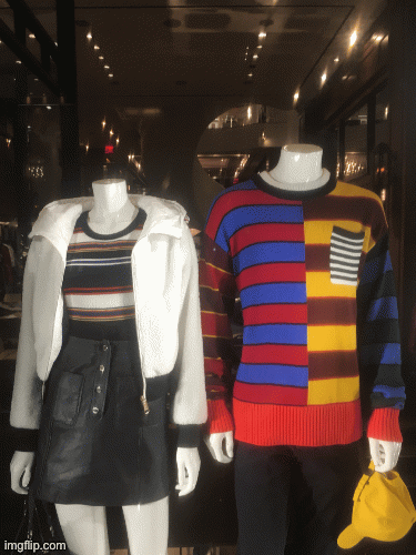 Kons & Icons | image tagged in fashion,window design,tommy hilfiger,icons,brian einersen | made w/ Imgflip images-to-gif maker