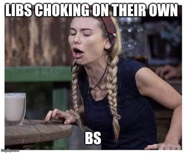 Gag | LIBS CHOKING ON THEIR OWN BS | image tagged in gag | made w/ Imgflip meme maker