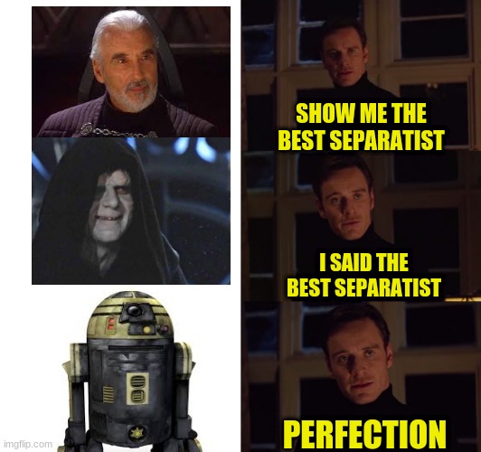 this is so true! | SHOW ME THE BEST SEPARATIST; I SAID THE BEST SEPARATIST; PERFECTION | image tagged in perfection,star wars | made w/ Imgflip meme maker