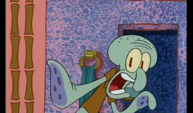 Squidward Scream Blank Meme Template