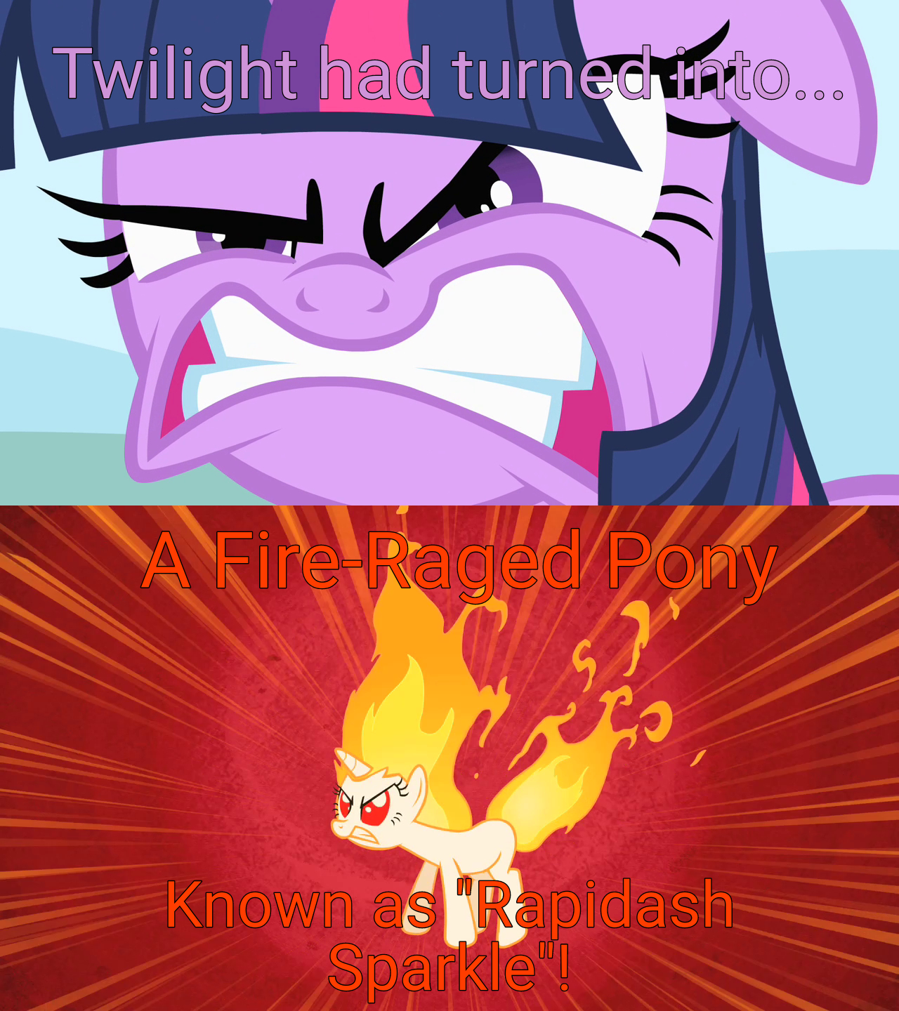 High Quality Rapidash Sparkle (MLP) Blank Meme Template