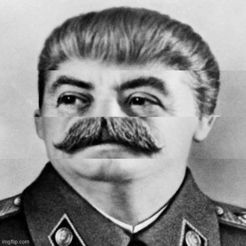 Squished Stalin | image tagged in squished stalin | made w/ Imgflip meme maker