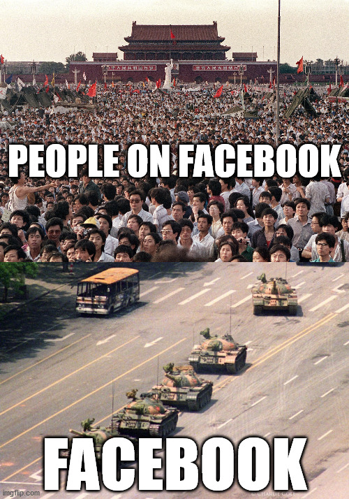 PEOPLE ON FACEBOOK; FACEBOOK | image tagged in facebook,censorship,facebexit | made w/ Imgflip meme maker