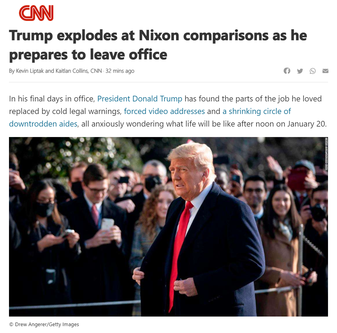 High Quality Trump Nixon comparison Blank Meme Template