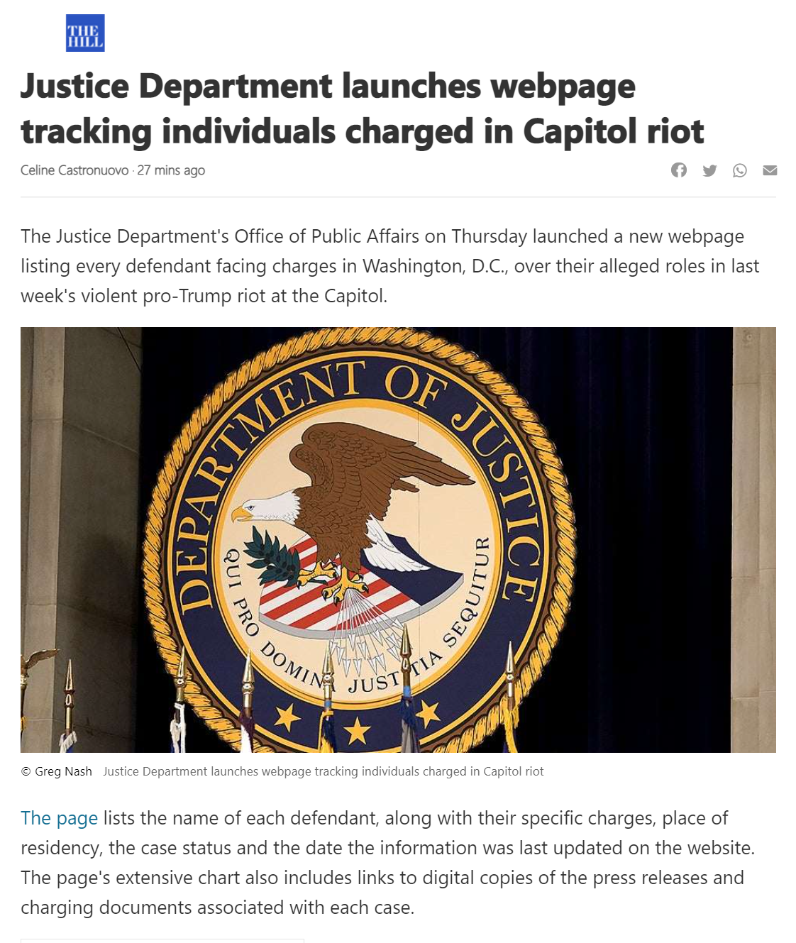 Justice Department tracking Capitol Hill rioters Blank Meme Template
