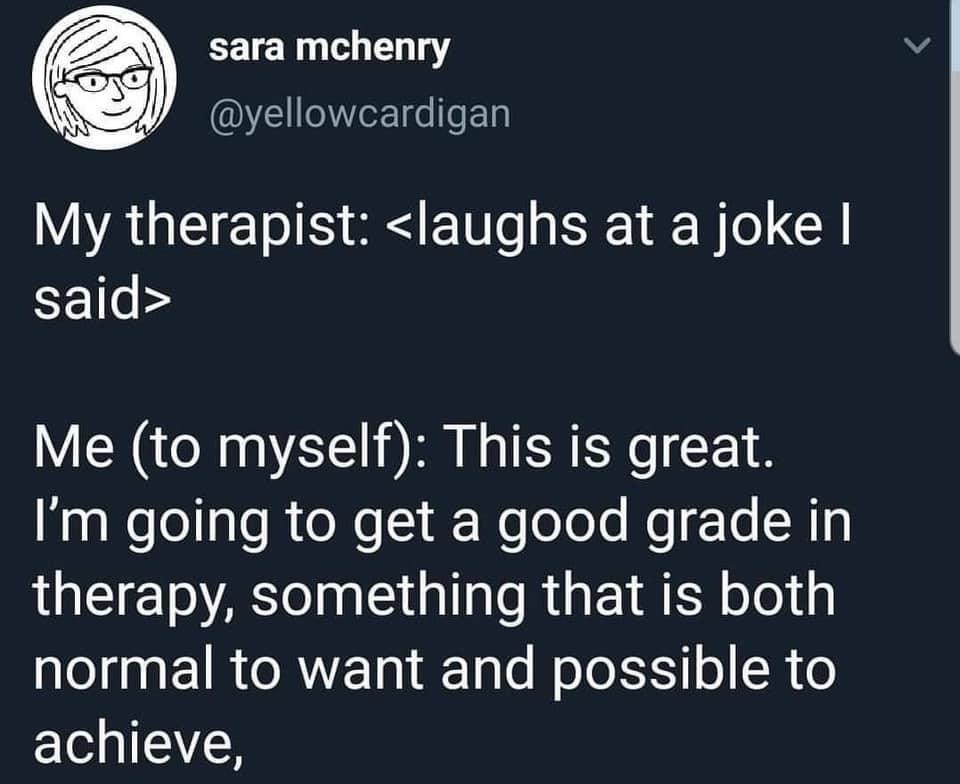 Good Grade In Therapy Blank Meme Template
