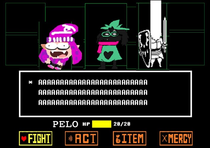 The Fricked Time Trio (improved) | PELO | image tagged in bad time trio,trio,memes,undertale,deltarune,splatoon | made w/ Imgflip meme maker
