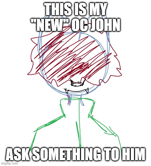 hes a bat :D | THIS IS MY "NEW" OC JOHN; ASK SOMETHING TO HIM | made w/ Imgflip meme maker