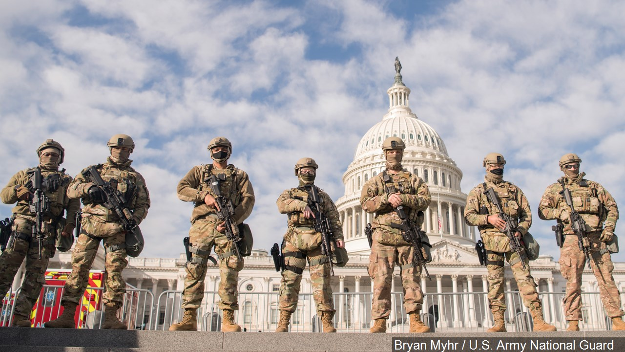 National Guard Capitol 2021 Blank Meme Template