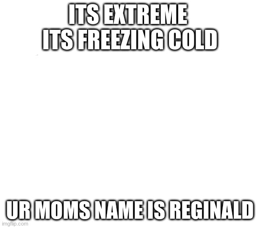 it rhyme | ITS EXTREME 
ITS FREEZING COLD; UR MOMS NAME IS REGINALD | image tagged in memes,ancient aliens | made w/ Imgflip meme maker