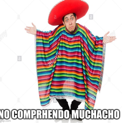 No comprhendo muchacho Blank Meme Template