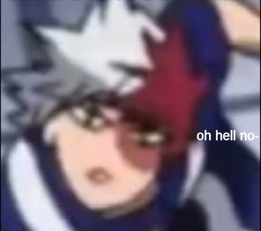 High Quality oh hell no shoto Blank Meme Template