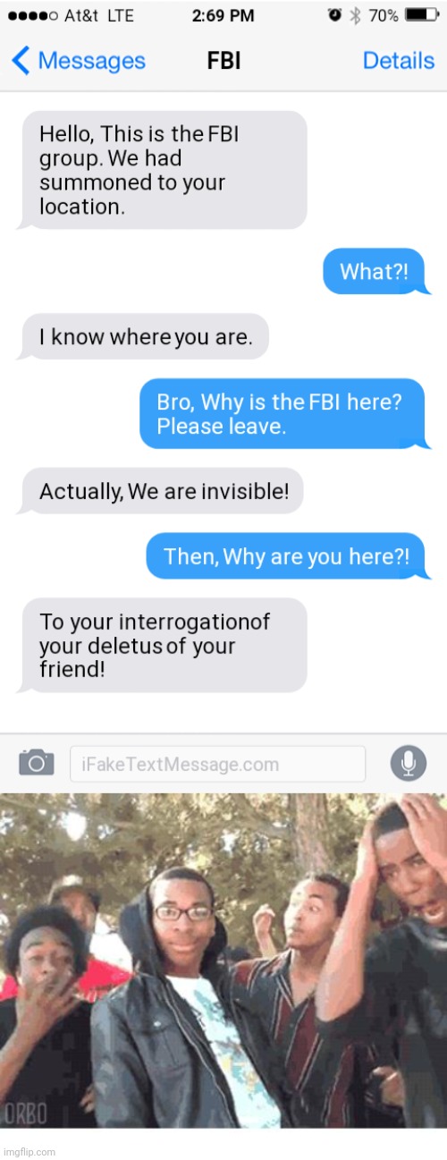 FBI Roasted a person! | image tagged in u rekt m8,funny,oof size large,roasted,memes,why is the fbi here | made w/ Imgflip meme maker