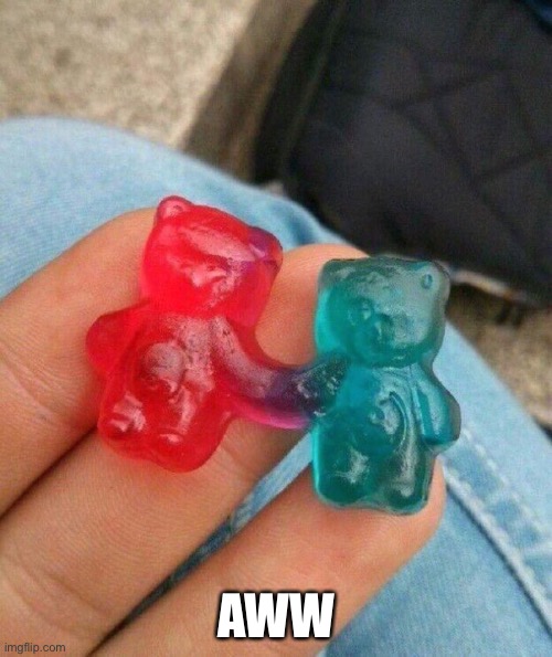 Gummy bears | AWW | image tagged in gummy bears | made w/ Imgflip meme maker