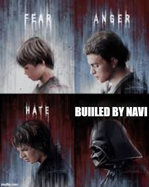 BUIILED BY NAVI | image tagged in bullying | made w/ Imgflip meme maker