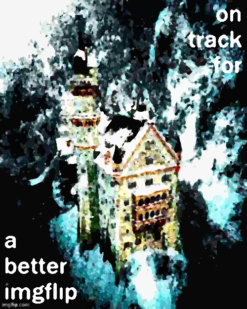 plz protecc | image tagged in on track for a better imgflip deep-fried 1 | made w/ Imgflip meme maker