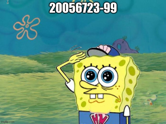 Spongebob salute | 20056723-99 | image tagged in spongebob salute | made w/ Imgflip meme maker