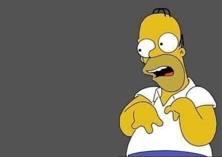 High Quality Homer Simpsons dumb face Blank Meme Template