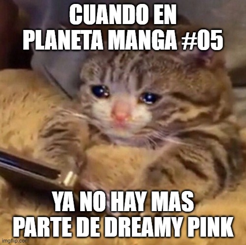 sad | CUANDO EN PLANETA MANGA #05; YA NO HAY MAS PARTE DE DREAMY PINK | image tagged in dramypink,sad | made w/ Imgflip meme maker