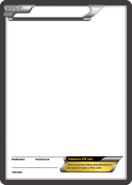 High Quality pokemon card Blank Meme Template