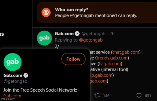 all you need to know about gab | image tagged in gab,free speech | made w/ Imgflip meme maker
