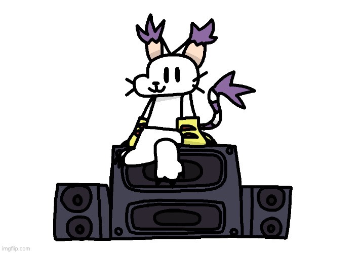 This was easier to draw than I thought. | image tagged in friday night gatomon | made w/ Imgflip meme maker