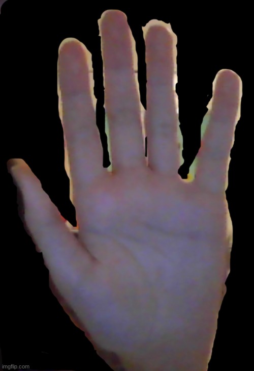 Hand reveal, I had to do this a long time ago- Btw I cut off the backround ;-; | image tagged in i,cut,off,the,backround | made w/ Imgflip meme maker