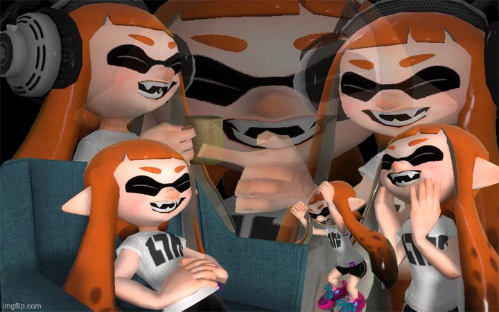 Laughing Inkling | image tagged in laughing inkling | made w/ Imgflip meme maker