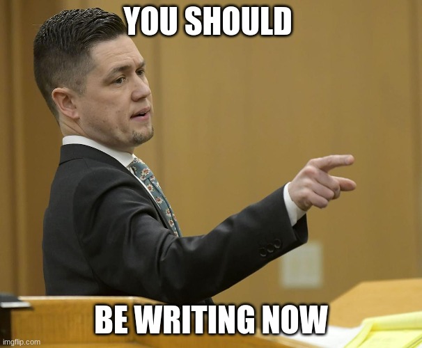 ecs |  YOU SHOULD; BE WRITING NOW | image tagged in eggs | made w/ Imgflip meme maker