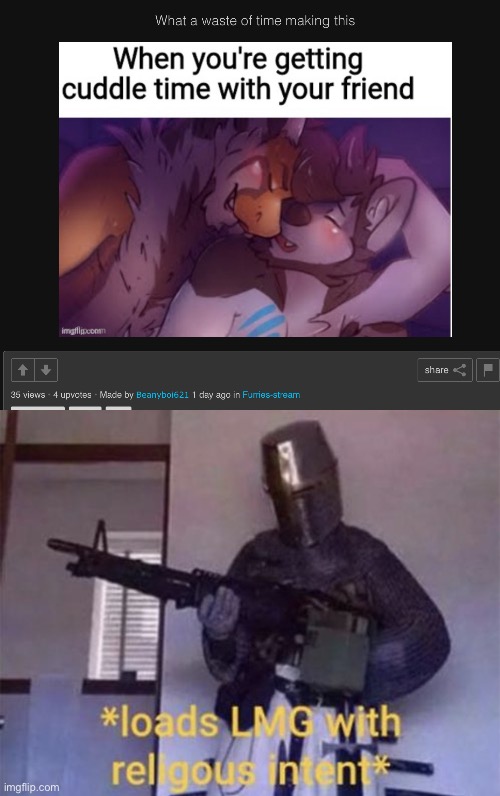 this was made for a reason | image tagged in loads lmg with religious intent,furries,memes,funny | made w/ Imgflip meme maker