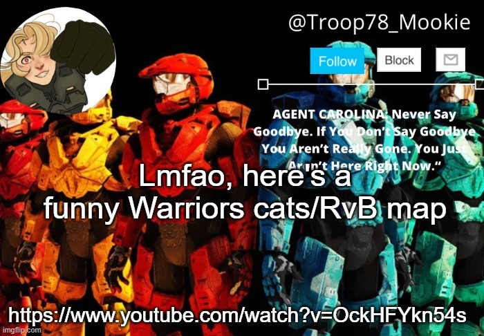 I'VE BEEN TO JURY DUTY, 37 TIMES | Lmfao, here's a funny Warriors cats/RvB map; https://www.youtube.com/watch?v=OckHFYkn54s | image tagged in mookie's announcement 4 0 | made w/ Imgflip meme maker