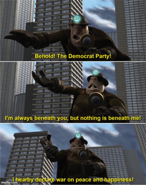 No party is more undermining | image tagged in democrat party,the incredibles,underminer,memes | made w/ Imgflip meme maker