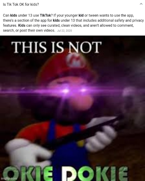 its totally not | image tagged in this is not okie dokie | made w/ Imgflip meme maker