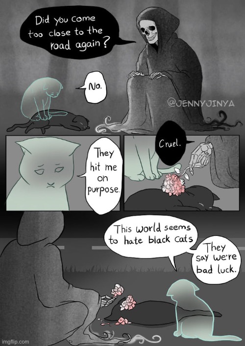 Sad cat | image tagged in black cat | made w/ Imgflip meme maker
