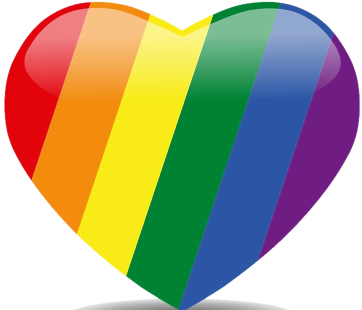 High Quality rainbow heart Blank Meme Template