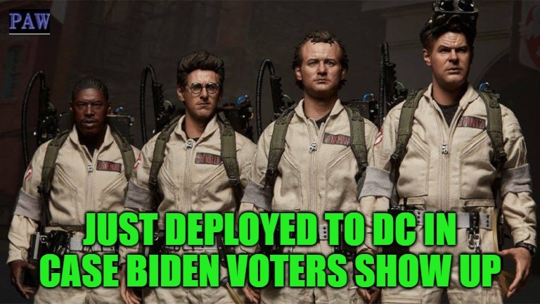 Ghostbusters DC | image tagged in ghostbuster,biden,dc,funny | made w/ Imgflip meme maker