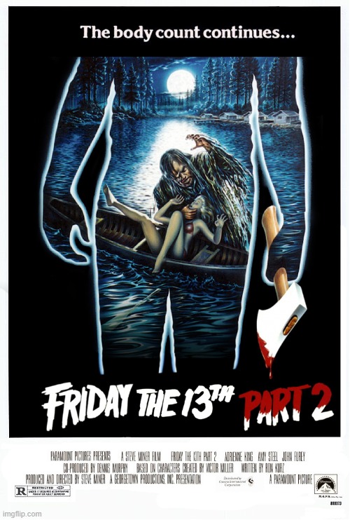1981 | image tagged in friday the 13th,sequel,jason voorhees | made w/ Imgflip meme maker